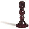 Excelsa Light Candeliere, Vetro, Rosso, 8X8X15 cm