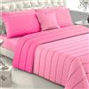 Viterbo Biancheria Piumone Una Piazza e Mezza, Trapunte Invernali Piazza e Mezza Made in Italy Imbottitura di 300 GR/MQ, Coperta Copriletto (Fucsia/Rosa, 1 Piazza E Mezzo)