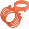 com-four® 20x anello di conservazione per vasetti con bordo tondo | anello di conservazione per la chiusura ermetica delle conserve - anello di tenuta per vasetti di conservazione