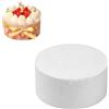 Futuhada Base per Torta in Schiuma Rotonda, Modello di Torta Finta in Schiuma, Torta in Polistirolo, Dummy Torte, Decorazione per Torta Fittizia, Diametro 10/15 cm Altezza 7 cm per Torta Mestieri (6 pollici)