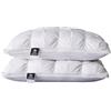HOMDECR Cuscino In Piuma D'oca, Cuscino Per Hotel, Cuscini Di Lusso Con Qualità Alberghiera Super Morbida 100% Cuscino In Piuma D'oca Bianca 48 X 74 Cm (Bianco,1 cuscini)