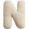 Generic Cuscino a forma di lettera dell'alfabeto inglese, morbido peluche, decorativo, didattico, 38 cm x 30 cm, cotone PP