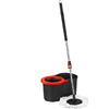 COSE DA CASA Mocio lavapavimenti rotante a 360° mop microfibra secchio nero 16 litri lava strizza con una mano pulizia perfetta senza fatica