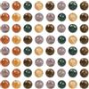 SOFPLATE 1 scatola Da 200 pezzi di Perline di Agata Indiana Naturale Perline Sciolte Naturali Sfere Rotonde Da 4mm Piccole Pietre Preziose Distanziatori Lisci per La Creazione di Gioielli Bracciali Fa