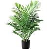 Fopamtri Piante Finte da Interno Pianta Artificiale Palma Areca 90cm Hawaiian Tropic Party Palma Artificiali Albero Camera da Letto Soggiorno Decorazioni Casa(1 PACK)