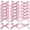 JIHUOO 30 spille da balia con fiocco a nastro, mini fiocchi di nastro, graziose spille decorative per abbigliamento, eleganti spille per cappelli, calzini, gonne, per donne, rosa