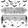 yisight 28 PCS Halloween Decorazioni, yisight Tovaglia Halloween 183×45 cm con 16 Pipistrelli & 10 Ragni, Sciarpa Camino, Halloween Decorazioni per la Tavola e Runner Autunnale per Feste a Tema