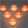 YoHyien Set di 6 Portacandele in Vetro per Candeline, Portalumini Tulipano per Centrotavola, Porta Tealight in Vetro per Natale, Matrimonio, Festa di Compleanno, Decorazione per la Casa (Rosa)