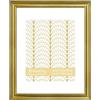VIOLABBEY Cornice portafoto in oro 28 x 36 cm, adatta a 20 x 25 cm, con passepartout o 28 x 36 cm, senza passepartout, per montaggio a parete o decorazione da tavolo