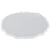 Cyrank Stampi per Resina Epossidica Vassoio, Stampi Vassoio in Resina con Stampi per Vassoio Rotondo Stampo per Vassoio Rotondo Vassoio da Portata in Silicone, Geode Agate Platter Stampi Vassoio in Resina
