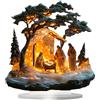 Walopola Presepe di Natale Set completo di statuine in acrilico per presepe natalizio, presepe classico, squisite statuette per presepe
