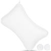 flintronic Cuscino da Bagno, Cuscino Vasca da Bagno 3D Mesh, con 2 Ventose Antiscivolo, Cuscino da Bagn Ergonomici, Può Supportare La Testa, Il Collo -Bianco