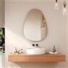 EMKE Specchio Asimmetrico 60 x 80 cm, Ovale e Irregolare da Parete, Decorativo per Bagno, Camera, Corridoio, Toeletta
