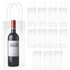 Behogan 12 pezzi Borsa refrigerante per bottiglie Ice Bag: 10*25*10 cm Trasparente, secchiello per spumante, sacchetto di ghiaccio in PVC, borsa refrigerante per bottiglie, a prova di perdite con