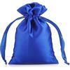 SHTGOI 10 sacchetti in raso, piccoli sacchetti in organza, per gioielli, in seta, per matrimoni, compleanni, festival, feste, blu