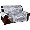 IlGruppone Copridivano Trapuntato Double Face Fantasia Shabby e Reversibile in 3 Colori e in Tutte Le Misure - Grigio - 2 Posti