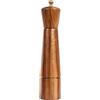 DeroTeno Macina Pepe, Macinapepe Regolabile in Acciaio Inossidabile, Legno di Acacia, Altezza 27 cm, Diametro Inferiore: 6 cm, Diametro Superiore: 5.5 cm (il Vassoio NON é incluso)