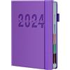 SODIAL Pianificazione 2024 Notebook Piano Cinese Pagina Interna Notebook Piano da 1017