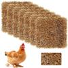 Journdream Set di 8 tappeti per casetta per galline, 30,5 x 30,5 cm, lavabili, tappetino pe