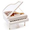 LTHERMELK Box Musicale Piano Bianco Modello di Box Musicale Piano Mini Piano