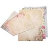 SODIAL Set di Buste di Carta da Lettere Floreali per Cancelleria Vintage da 30 Pez1458