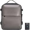 CELIMS - Valigia Cabina 40 x 30 x 20 cm Ryanair, Transavia, Volotea, Easyjet e + | con Trolley, sotto Vuoto AirPlus by Lucchetto TSA | Bagaglio Cabina | Borsa aereo per computer portatile, grigio