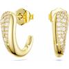 SWAROVSKI ORECCHINI A CERCHIO CLASSICA, ARGENTO FINITURA ORO 18K, 5745020