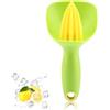 Agatige Spremiagrumi Manuale, Spremiagrumi Manuale Robusto ed Ergonomico con Protezione Antispruzzo e Raccogli Pietre Spremiagrumi per Elettrodomestici da Cucina(Verde)