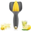 Agatige Spremiagrumi Manuale, Spremiagrumi Manuale Robusto ed Ergonomico con Protezione Antispruzzo e Raccogli Pietre Spremiagrumi per Elettrodomestici da Cucina(Nero)