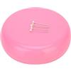 Yuecoom Puntaspilli Magnetico Rotondo, 3,9 X 3,9 X 1,2 Pollici Custodia Magnetica Per Porta Spilli Per Aghi da Cucito Per Aghi da Cucito, Spille da Spinta, Spille Per Capelli(Rosa)
