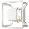 Konstsmide Luci da parete per esterni/Pescara Up Down Moderna Lanterna da Parete Esterna/Alta Potenza 3 W LED Lampada da Parete/Lente Acrilica Trasparente/Alluminio/IP54/Luce Esterna Bianco