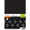 Vaessen Creative Cartoncino Florence Testurizzata - Materiali per Biglietti colorati A4 - Nero - 10 Fogli - Carta colorata per Scrapbooking, Biglietti, Fustellatura e Progetti con la Carta - 300 gsm