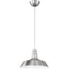 RL LIVE YOUR LIGHT Reality Leuchten r30421078 Will, lampada a sospensione, metallo, E27, Grigio, 36 x 36 x 150 cm, Metallo, Nickel satinato, 36 x 36 x 150 cm, E27