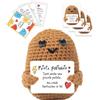 BWAY Patata Fortunata Italiano con Omaggio 3 Card Motivazionali e 3 Stickers con Pupazzo Portafortuna Simpatico - Regalo Donna Compleanno - Peluche per Decorazioni Casa