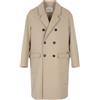 SCOTCH & SODA Cappotto Uomo M Beige Chiaro Melange Lana Misto Doppiopetto