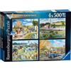Ravensburger Spielverlag Ravensburger - Puzzle 4x500 Happy Days No3 Nostalgia di campagna