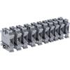 Cocosity 50Pcs Tipo di vite Morsettiera Montaggio su guida DIN Terminali combinati in rame 76A 800V UK?10N