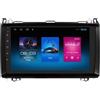 Happiq Autoradio con Bluetooth e CarPlay per Mercedes-Benz Classe B, Sprinter W906, Viano e Vito W639 - compatibile con Apple e Android - impianto stereo con sistema di navigazione - 1 GB di RAM, 16 GB di memoria