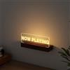 OEM Portadischi in vinile in legno con supporto da parete in acrilico e display a LED