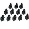 OEM Piccoli pulsanti vintage - 12 pezzi - Nero - Taglia piccola