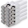 OEM Cavo Ethernet CAT 7 - Cavo LAN per Internet - Lunghezza 15 metri - Bianco - Doppia schermatura