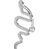 NovaNavel Piercing ombelico serpente in argento
