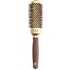 Olivia Garden Expert Blowout Shine Spazzola per Styling Wavy Bristles Oro & Marrone, 35 mm