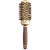 Olivia Garden Expert Blowout Shine Spazzola per Styling Wavy Bristles Gold & Brown, 45 mm