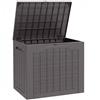 Outsunny Baule da Giardino con Maniglie, Contenitore Porta Attrezzi Impermeabile, 56x41x50 cm, Marrone | Aosom Italy