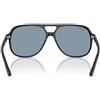 Ray-Ban RB2198 Bill 901/56 - Occhiali da Sole Neri con Lenti Blu-Grigio