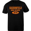 Udaytee Haddonfield High School 1978 T-Shirt Basic da Uomo Nera in Cotone