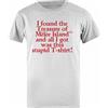 Udaytee I Found The Treasure of Monkey Island T-Shirt Basic da Uomo in Cotone Grigio