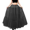 Generisch Sottogonna lunga da donna, in tulle, per abito da sposa, abito da sposa, abito da sposa, abito da donna, lunghezza alla caviglia, lungo, per matrimonio, crinolina, sottogonna per ballo, sera
