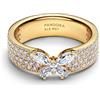 PANDORA 164270C01 - Anello da donna con farfalla, colore: oro, 52/16,6, Argento sterling, Zirconia cubica